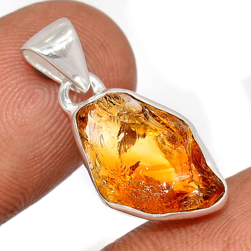 1" Citrine Rough Pendants - CTRP962