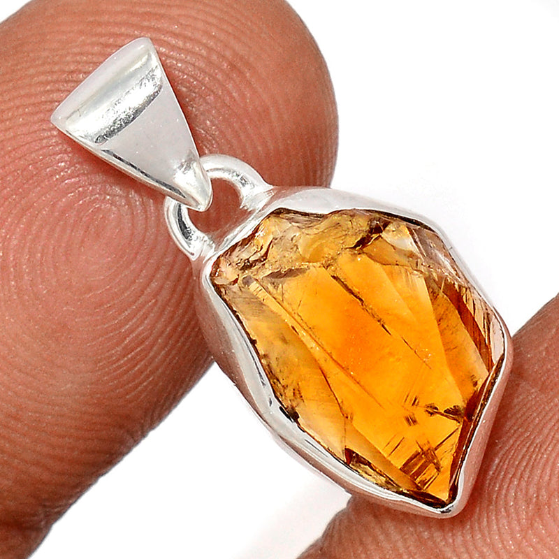 1" Citrine Rough Pendants - CTRP969