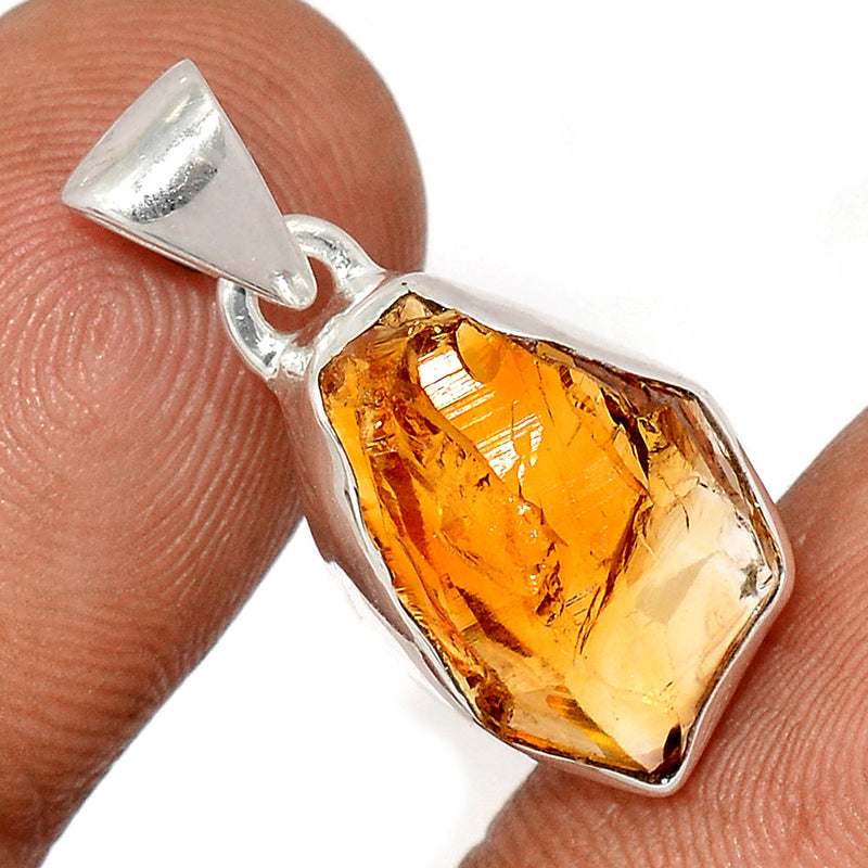 1.1" Citrine Rough Pendants - CTRP972