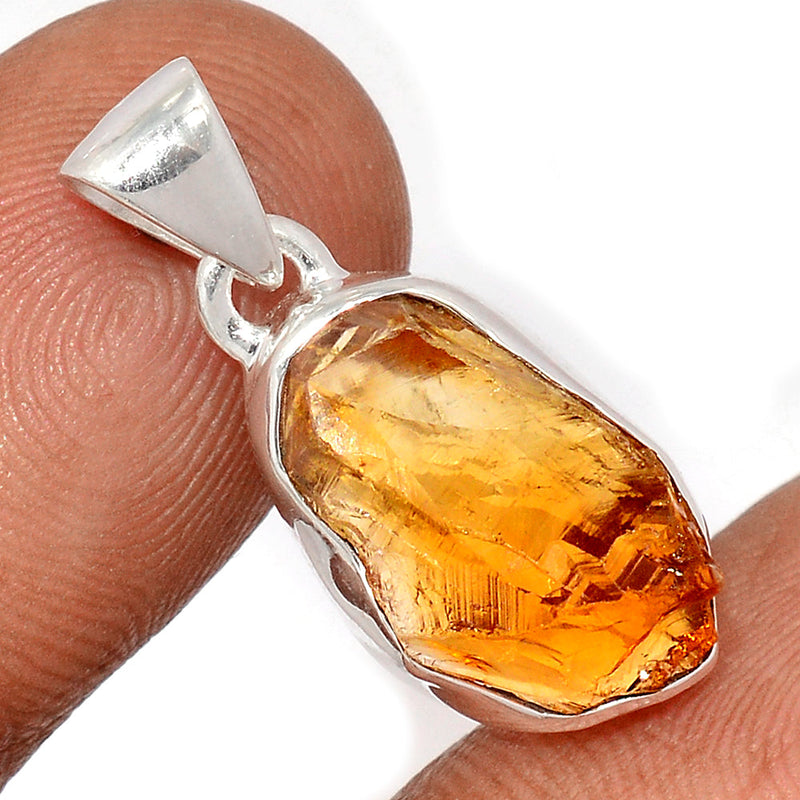 1.1" Citrine Rough Pendants - CTRP973