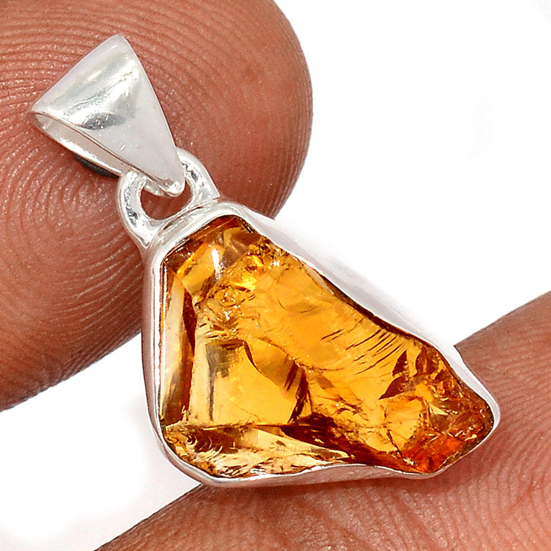 1.1" Citrine Rough Pendants - CTRP982