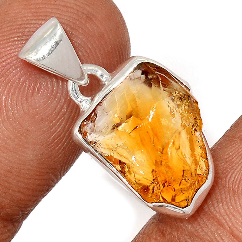 1" Citrine Rough Pendants - CTRP983