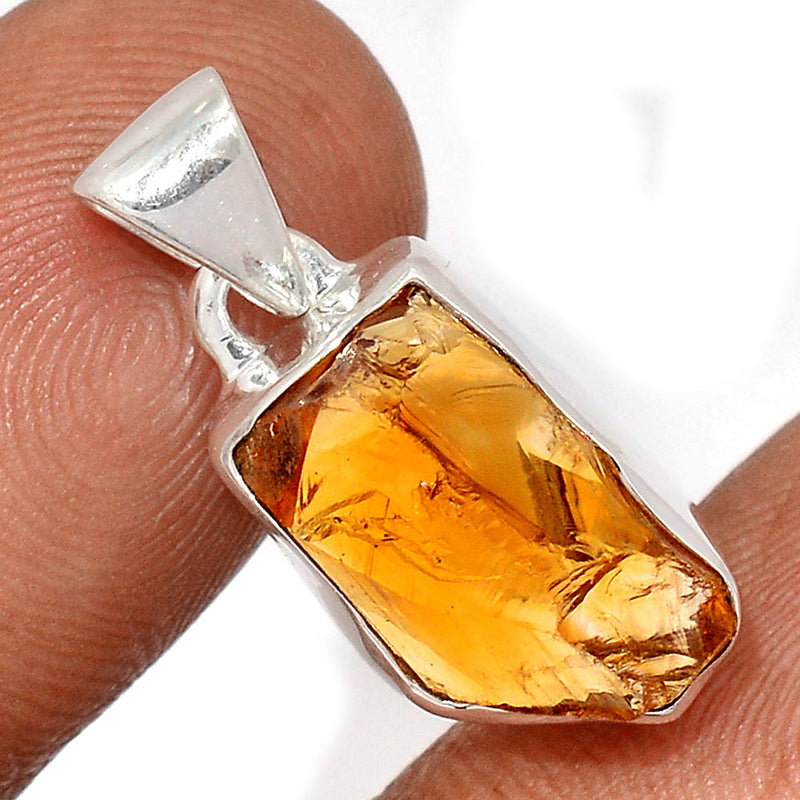 1" Citrine Rough Pendants - CTRP986