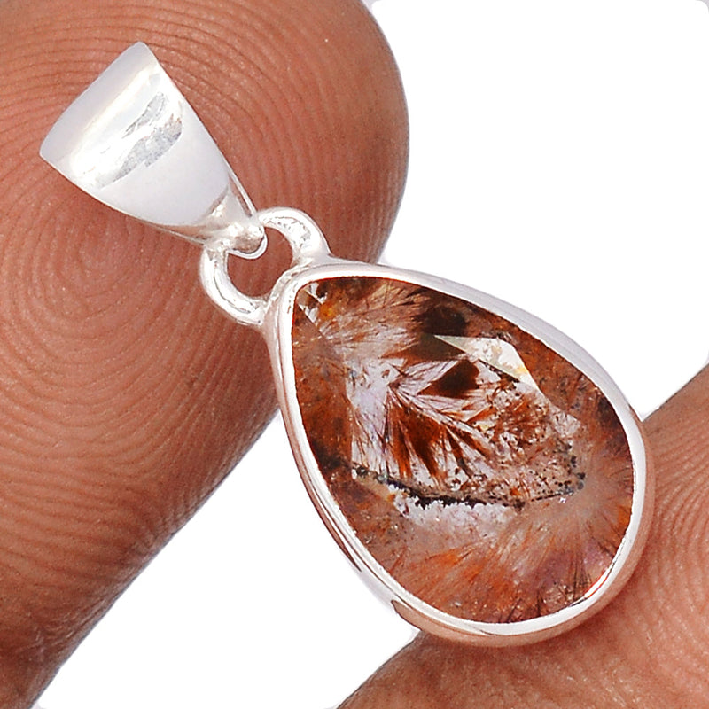 1" Cacoxenite Faceted Pendants - CXFP574