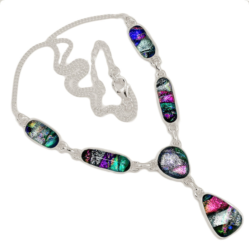 18.2" Dichroic Glass Necklaces - DICN1