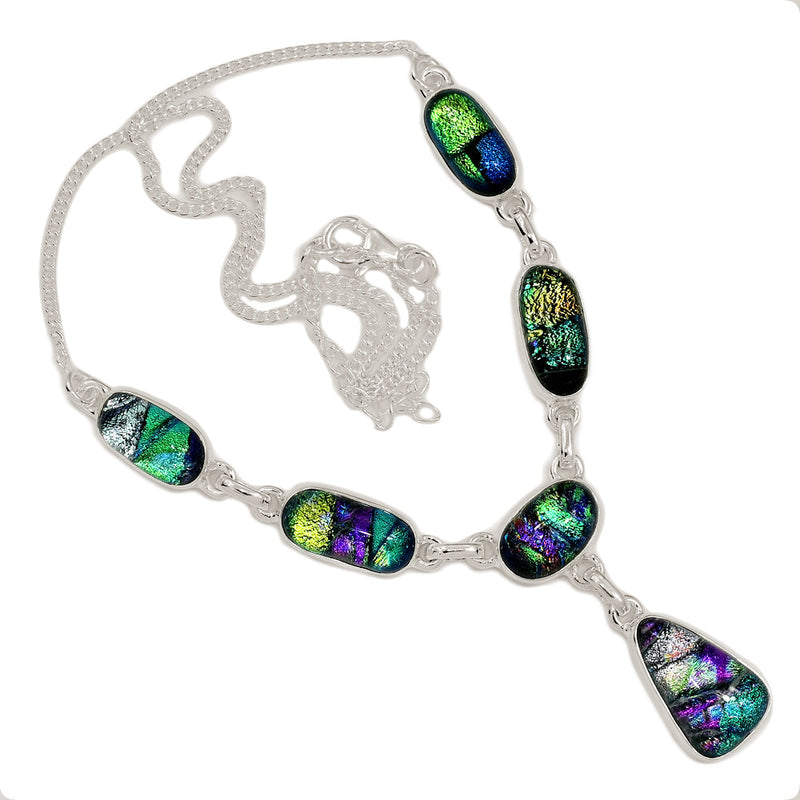 18.1" Dichroic Glass Necklaces - DICN5