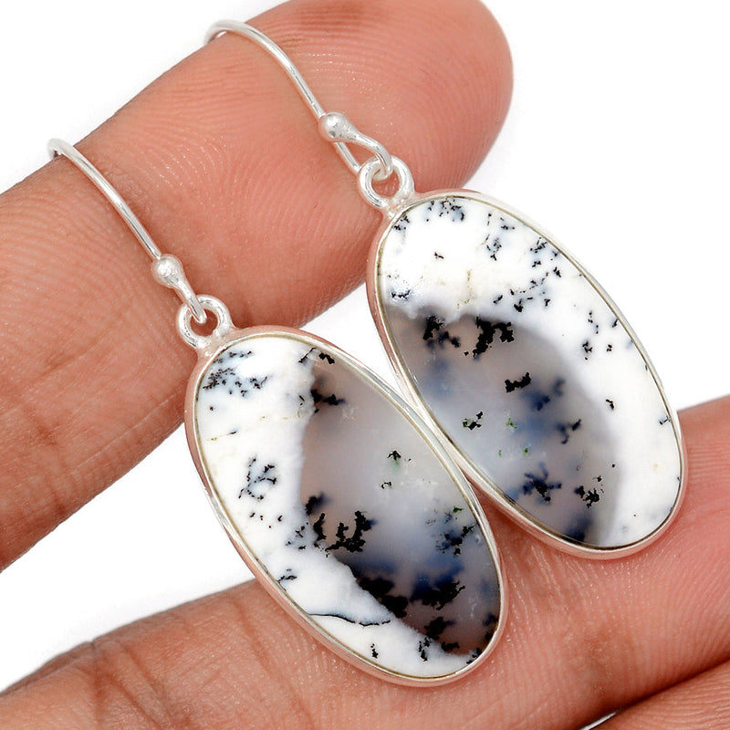 1.7" Dendrite Opal Earrings - DROE2015