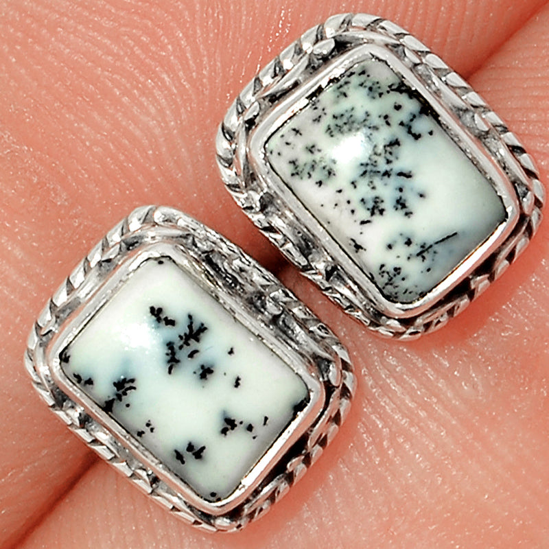 Fine Filigree - Dendrite Opal Studs - DROS94