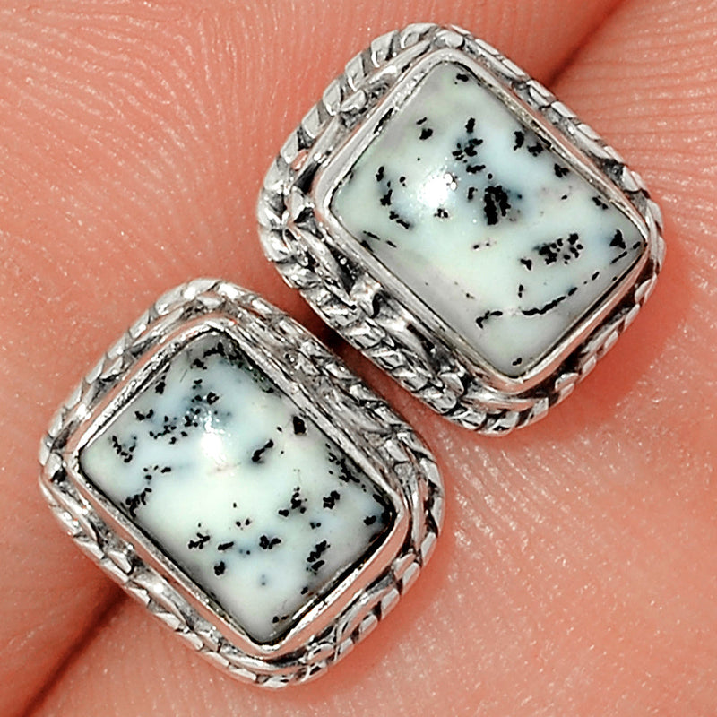 Fine Filigree - Dendrite Opal Studs - DROS99