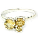 3, 5, 6 MM Round - Citrine Ring - R5212C