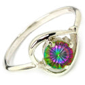 6*6 MM Round - Mystic Topaz Ring - R5213MT