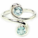 5*5 MM Round - Blue Topaz Ring - R5219BT