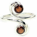 5*5 MM Round - Smokey Quartz Ring - R5219SQ