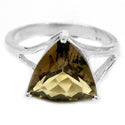 12*12 MM Trillion - Smokey Quartz Ring - R5170SQ