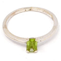 6*4 MM Octo - Peridot Faceted Ring - R5195P