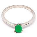 6*4 MM Octo - Green Onyx Faceted Ring - R5195GO