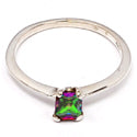 6*4 MM Octo - Mystic Topaz Ring - R5195MT