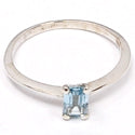 6*4 MM Octo - Blue Topaz Ring - R5195BT