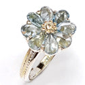 4*6 MM Pear - Blue Topaz Ring - R5105BT