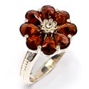 4*6 MM Pear - Garnet Faceted Ring - R5105G