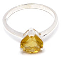 8*8 MM Heart - Citrine Ring - R5163C