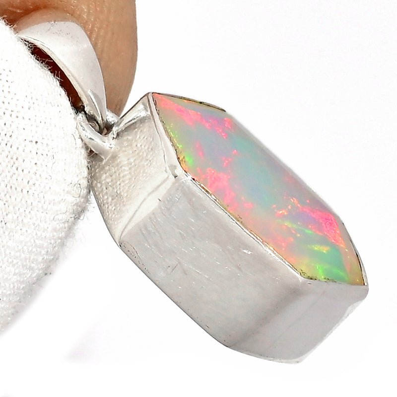 1" Ethiopian Opal Faceted Pendants - EOFP2196