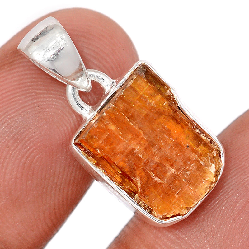 1" Orange Kyanite Rough Pendants - OKRP417