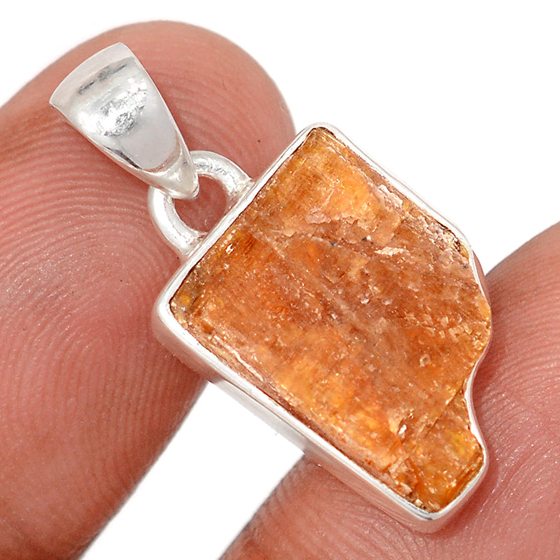 1.1" Orange Kyanite Rough Pendants - OKRP421