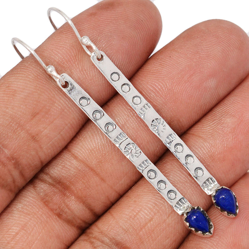 2.3" Southwest American - Lapis Earrings - DSNE143