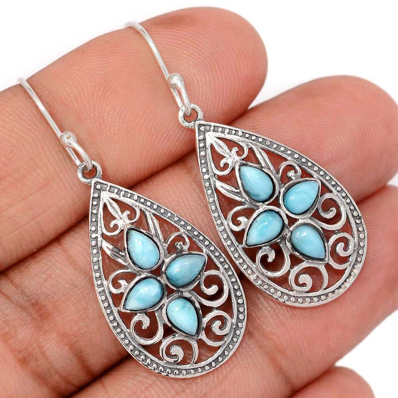 1.7" Southwest - Larimar Earrings - DSNE20