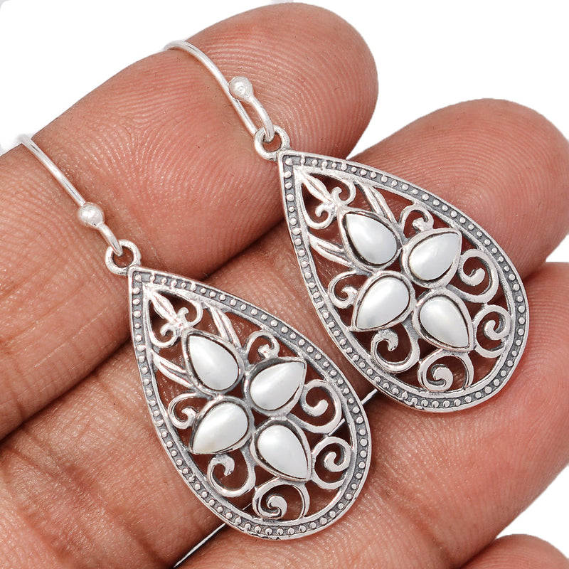 1.7" Southwest - Fresh Water Pearl Earrings - DSNE224