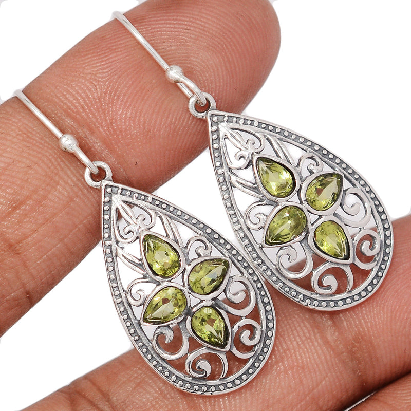 1.7" Southwest - Peridot Earrings - DSNE227