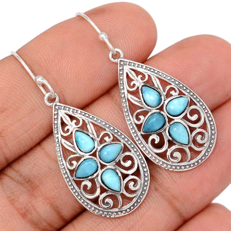 1.7" Southwest - Larimar Earrings - DSNE22