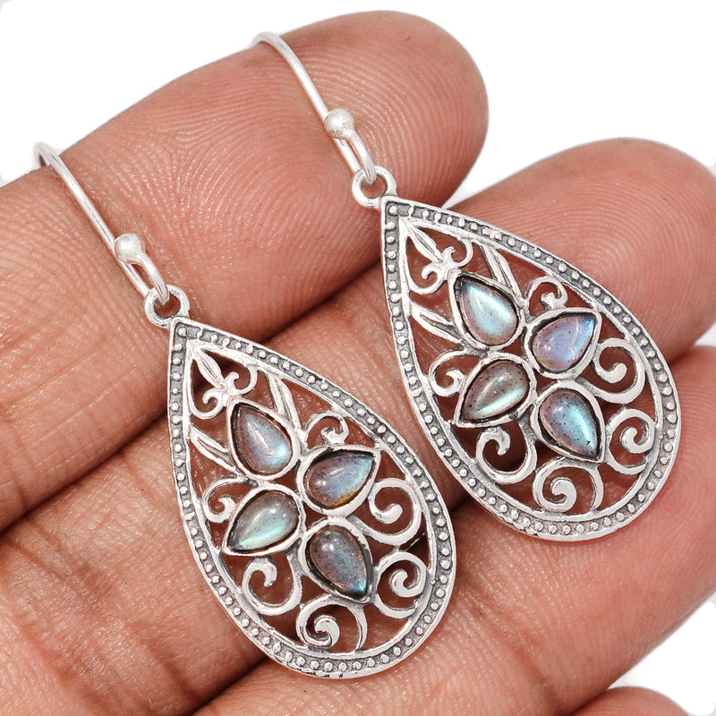 1.7" Southwest - Labradorite Earrings - DSNE231