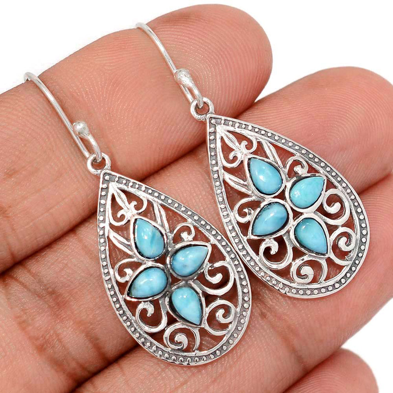 1.7" Southwest - Larimar Earrings - DSNE31