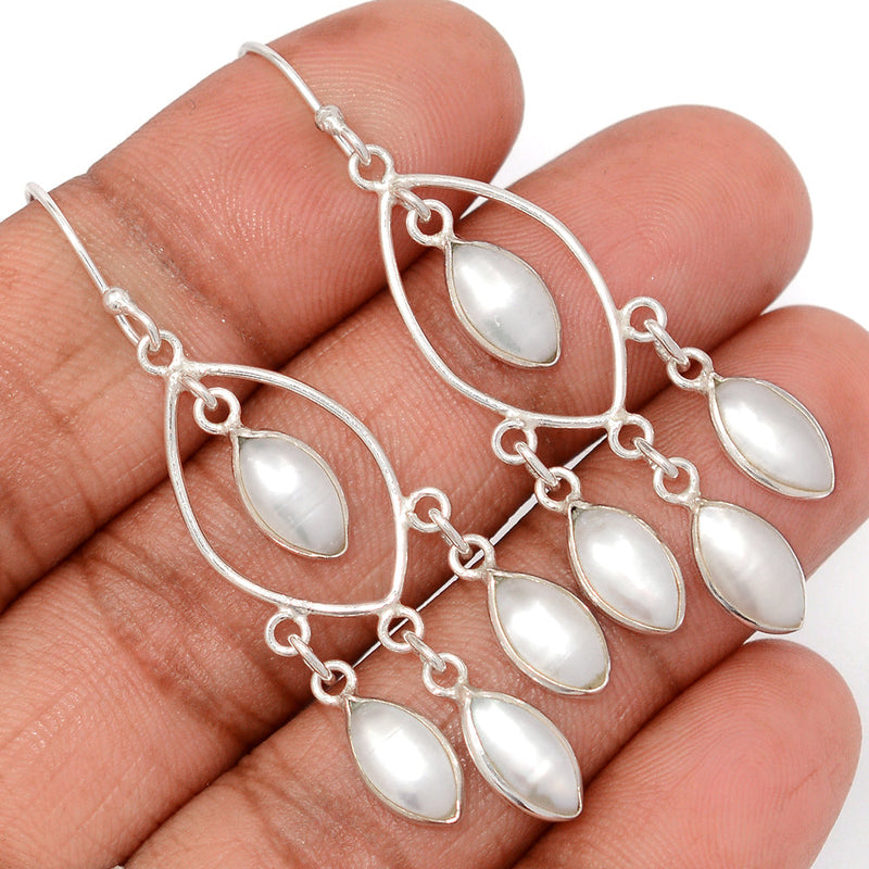 2.2" Jhumka - Fresh Water Pearl Earrings - DSNE348