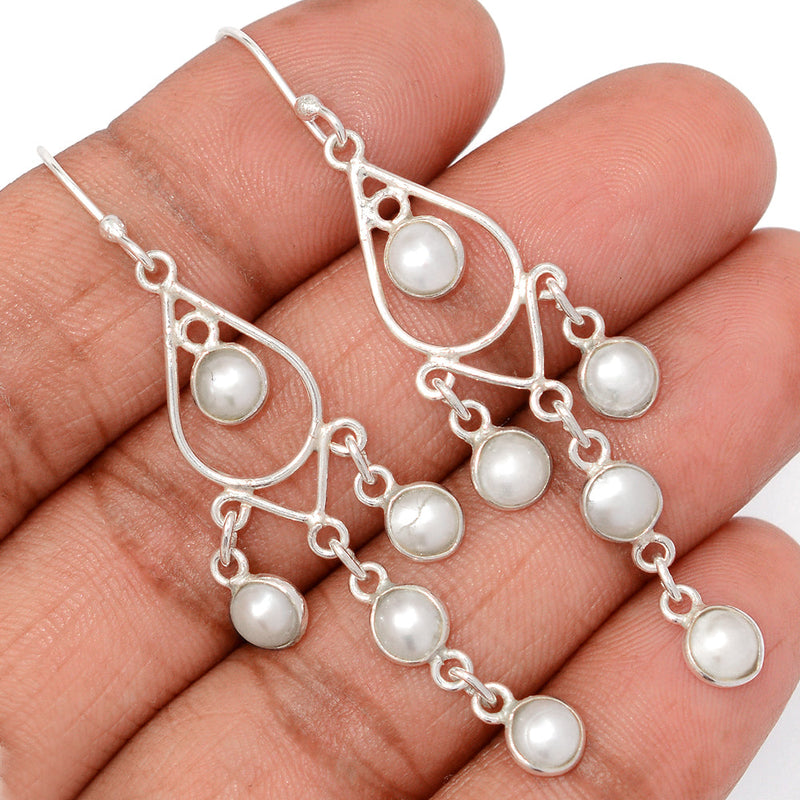 2.5" Jhumka - Fresh Water Pearl Earrings - DSNE405