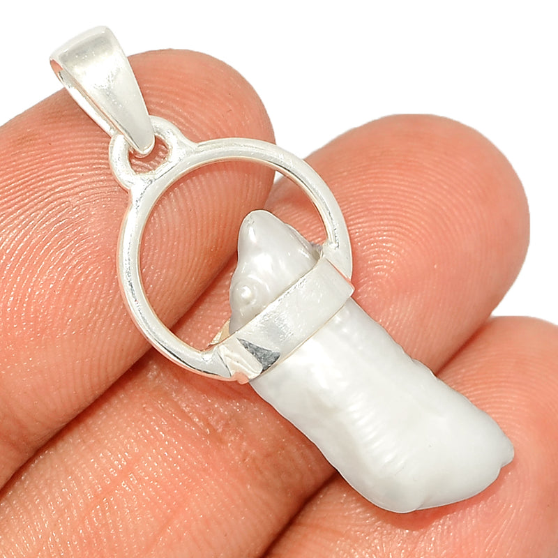 1.5" Designer -  Biwa Pearl Pendants - DSNP1818