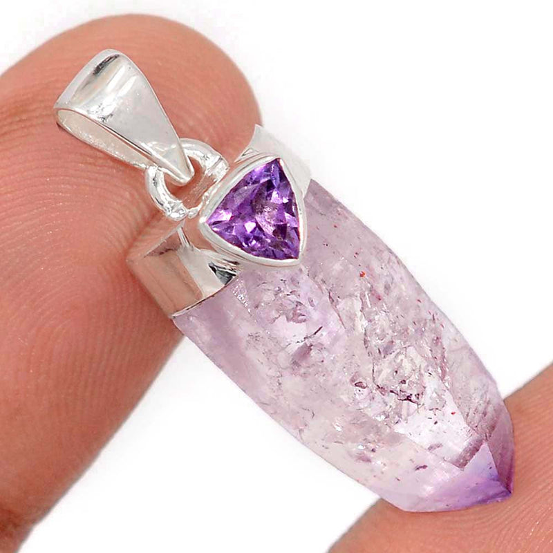 1.2" Vera Cruz Amethyst & Amethyst Faceted Pendants - DSNP2082
