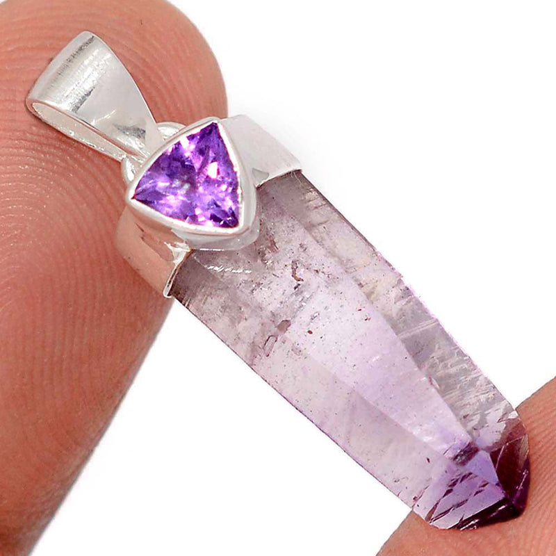 1.2" Vera Cruz Amethyst & Amethyst Faceted Pendants - DSNP2086