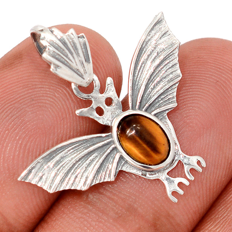 1" Bat - Tiger Eye Pendants - DSNP2146