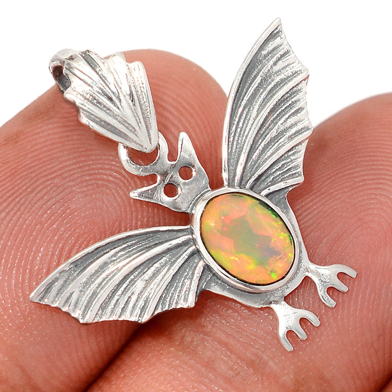 1" Bat - Ethiopian Opal Faceted Pendants - DSNP2157