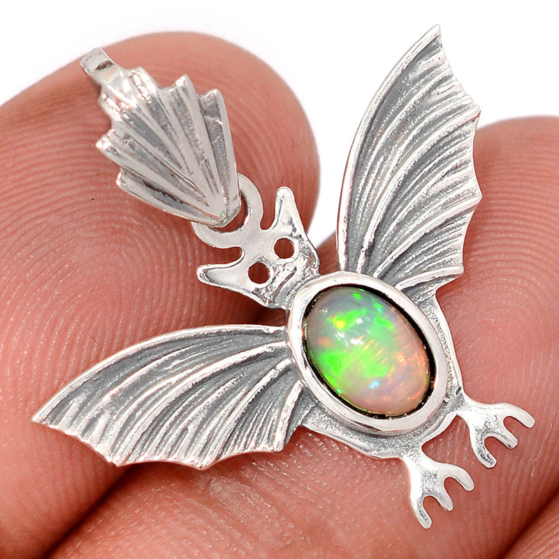 1" Bat - Ethiopian Opal Pendants - DSNP2166