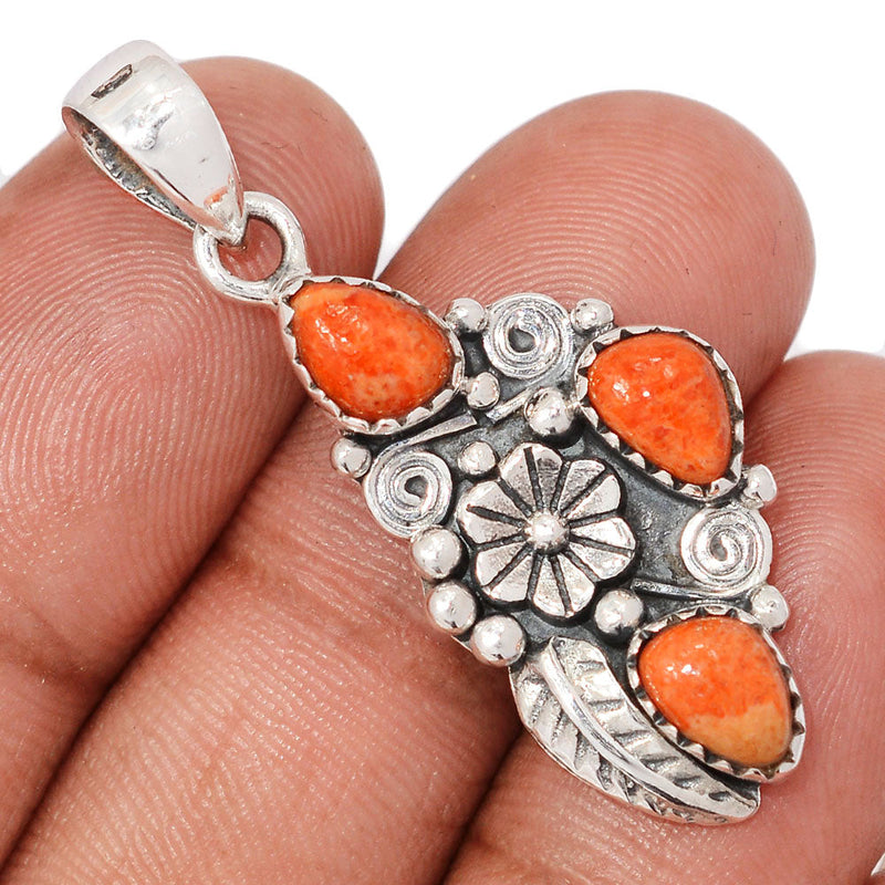1.6" Southwest - Coral Pendants - DSNP2254