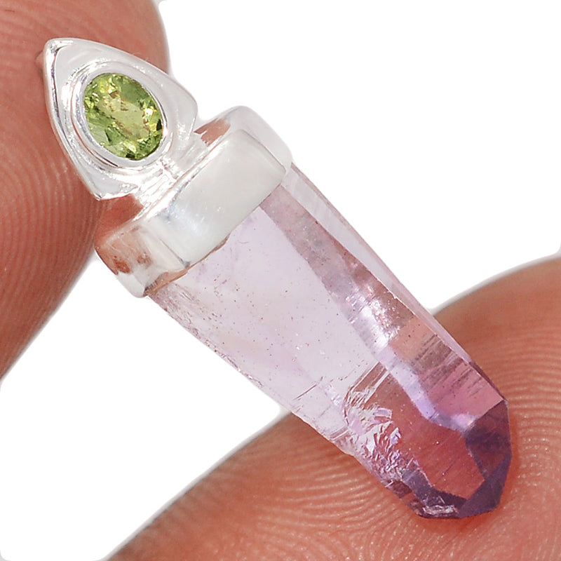 1.1" Designer - Vera Cruz Amethyst & Moldavite Pendants - DSNP2307