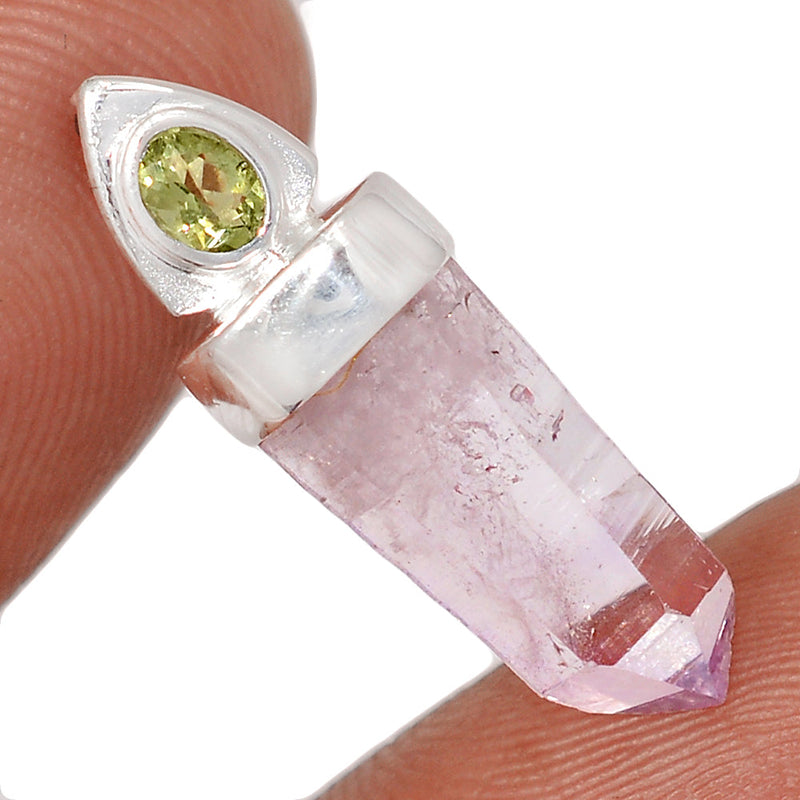 1" Designer - Vera Cruz Amethyst & Moldavite Pendants - DSNP2312