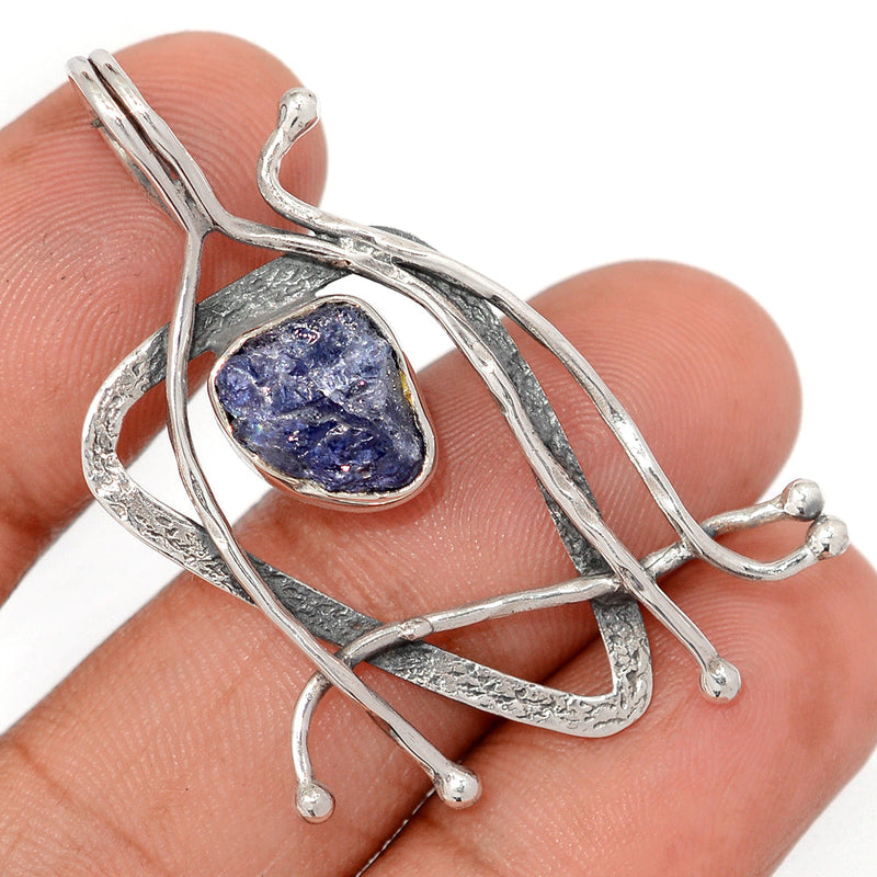 1.8" Designer - Tanzanite Rough Pendants - DSNP2421