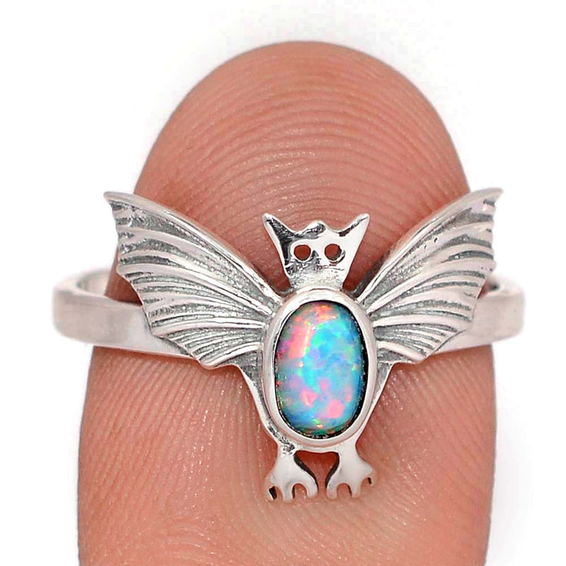 Bat - Lab Grown Fire Opal Ring - DSNR104