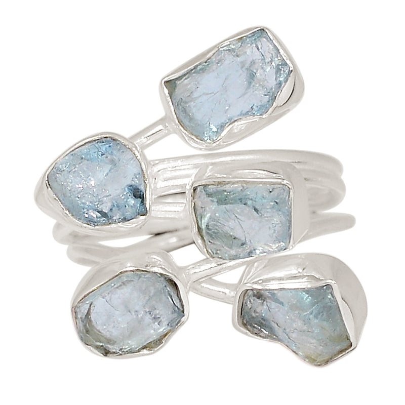 Designer - Aquamarine Rough Ring - DSNR140