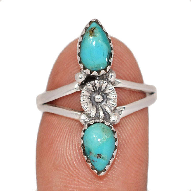 Southwest - Blue Mohave Turquoise Rings - DSNR158